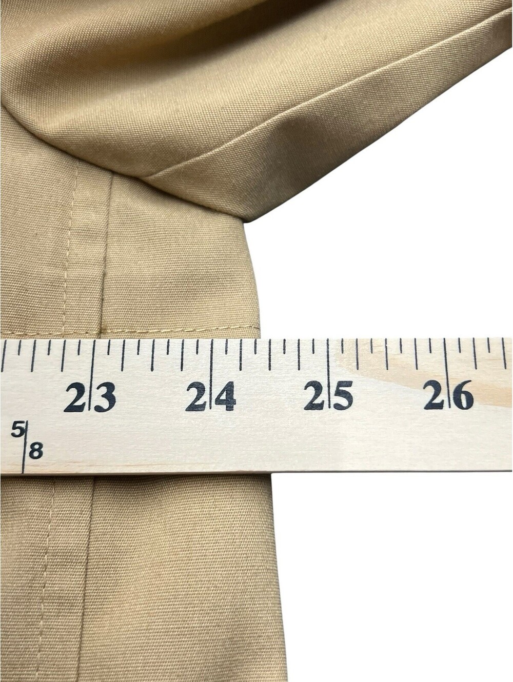 London Fog Beige Trench Coat - Picture 5 of 7